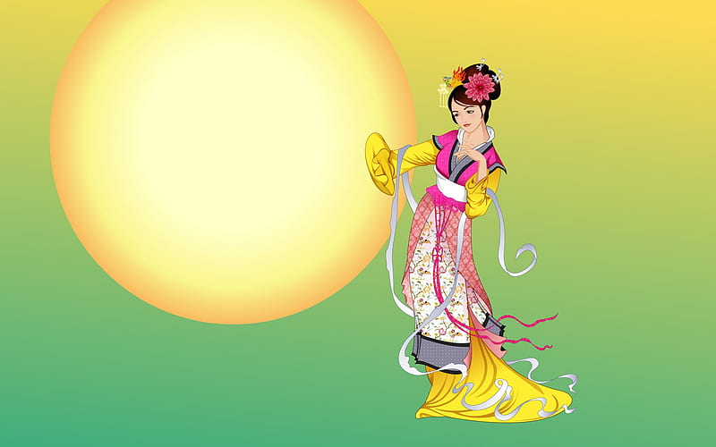 Chang-e flies to the moon- Mid-Autumn Festival special edition 12, HD wallpaper