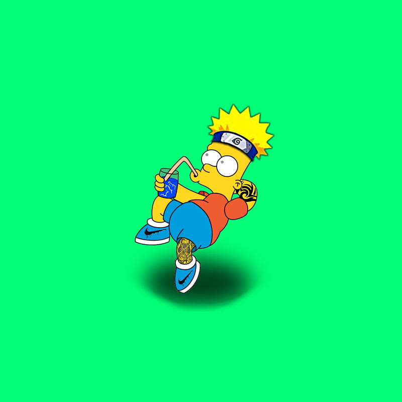bartsimpson aesthetic grunge ugh edgy bart thesimpsons  Bart Simpson  Tattoo Black And White HD Png Download  Transparent Png Image  PNGitem