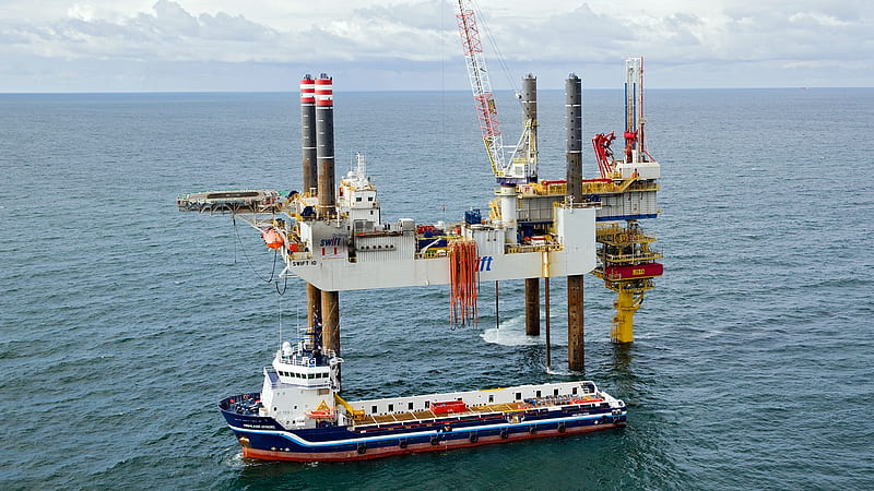 HVG CS Offshore Swift 10 Drilling Rig, Drilling, Swift 10, Building, HVG CS, Offshore, Rig, Industrial, HD wallpaper