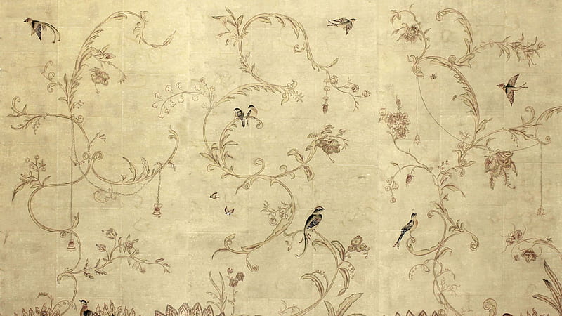 Chinoiserie Light Sandal Color Wall Background Chinoiserie, HD wallpaper