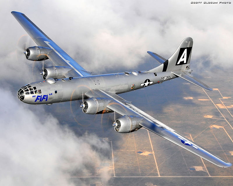 Boeing B-29 Superfortress, b29, usaf, superfortress, guerra, ww2, boeing, fortress, bomber, HD wallpaper