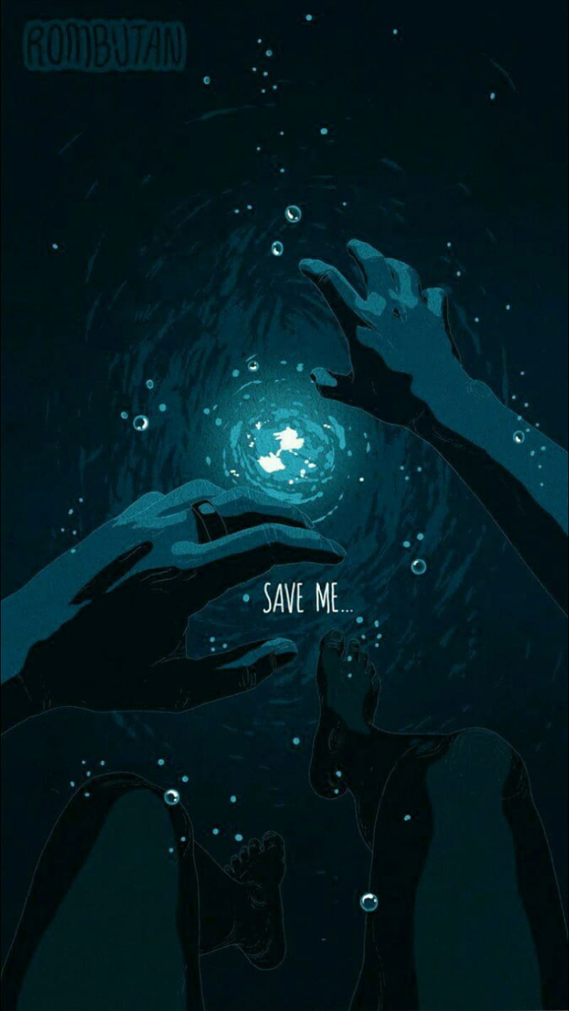 Save me, drowning, help, water, HD phone wallpaper