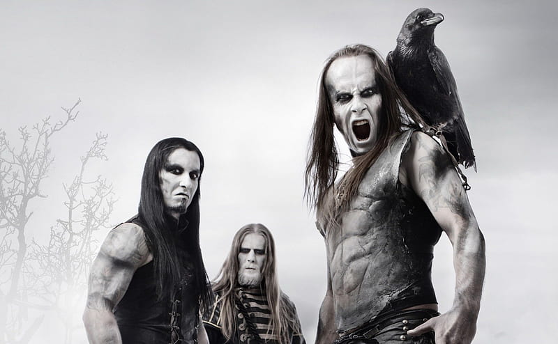 behemoth, fear, raven, scream, black, long hair, HD wallpaper