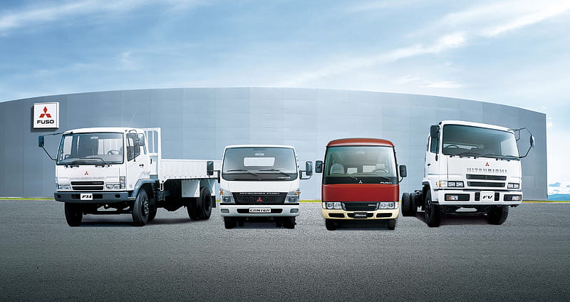 mitsubishi fuso, truck, mitsubishi, fuso, bus, HD wallpaper