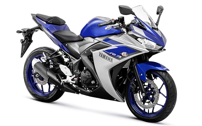 Yamaha YZF-R3, 2017 sports motorcycle, Yamaha R3, Japanese motorcycles, Yamaha, HD wallpaper