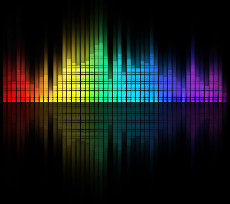Sound, abstract, bar, equalizer, music, HD wallpaper