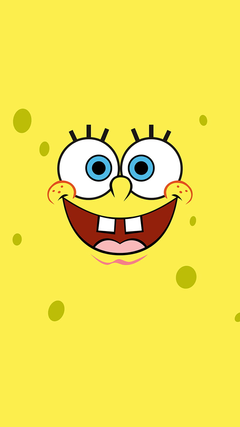 Spongebob , cartoon, funny, kids, manpie, sponge, spongebob, spongebob squarepants, yellow, HD phone wallpaper