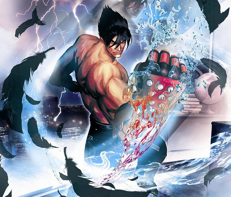 Download wallpaper Tekken, Jin Kazama, Kazuya Mishima, fighters