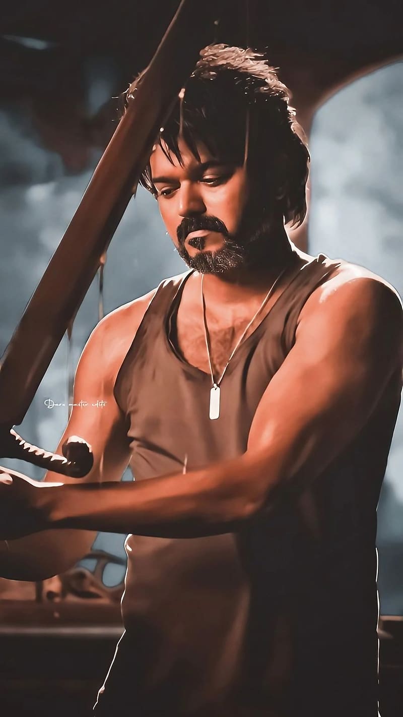 Thalapathy 67, Vijay With Sword, actor, leo movie, HD phone wallpaper