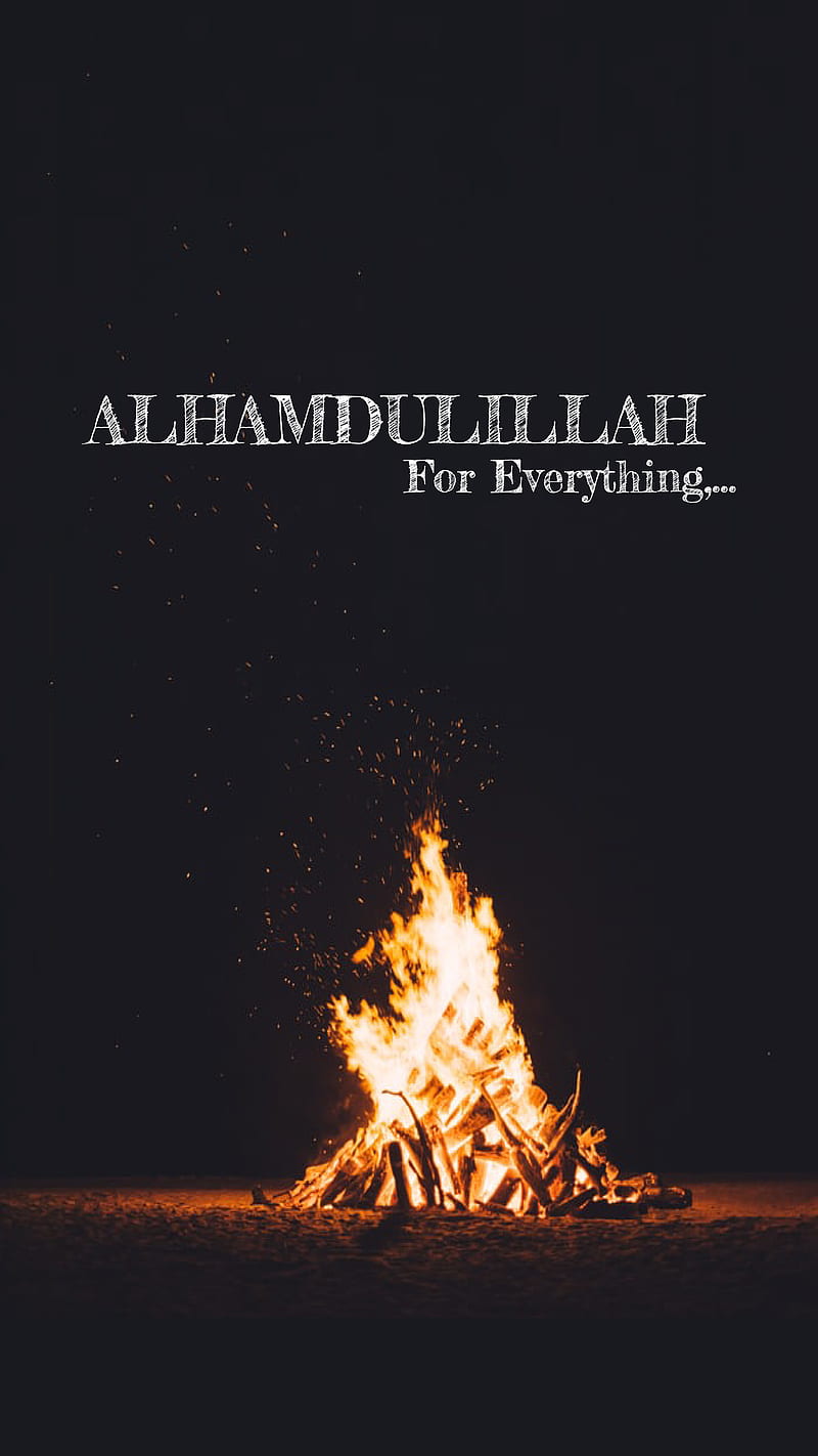 Alhamdulillah, black, collection, everything, fire, for, islamic, new, wonderful, HD phone wallpaper
