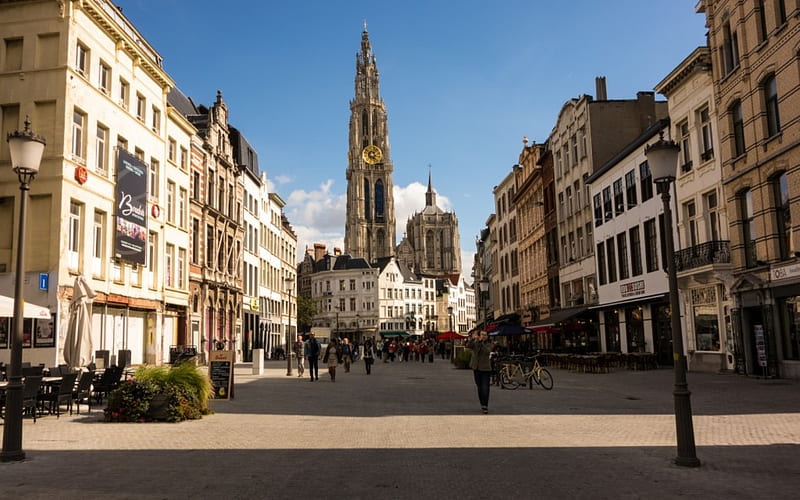 Antwerp, Belgium, Antwerp, architecture, street, Belgium, HD wallpaper