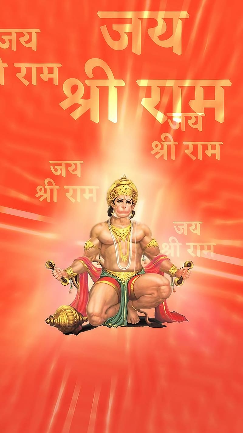 Baba Hanuman Ji Ke, jai shri ram, jai shri hanuman, lord, god, bhakti, devtional, HD phone wallpaper