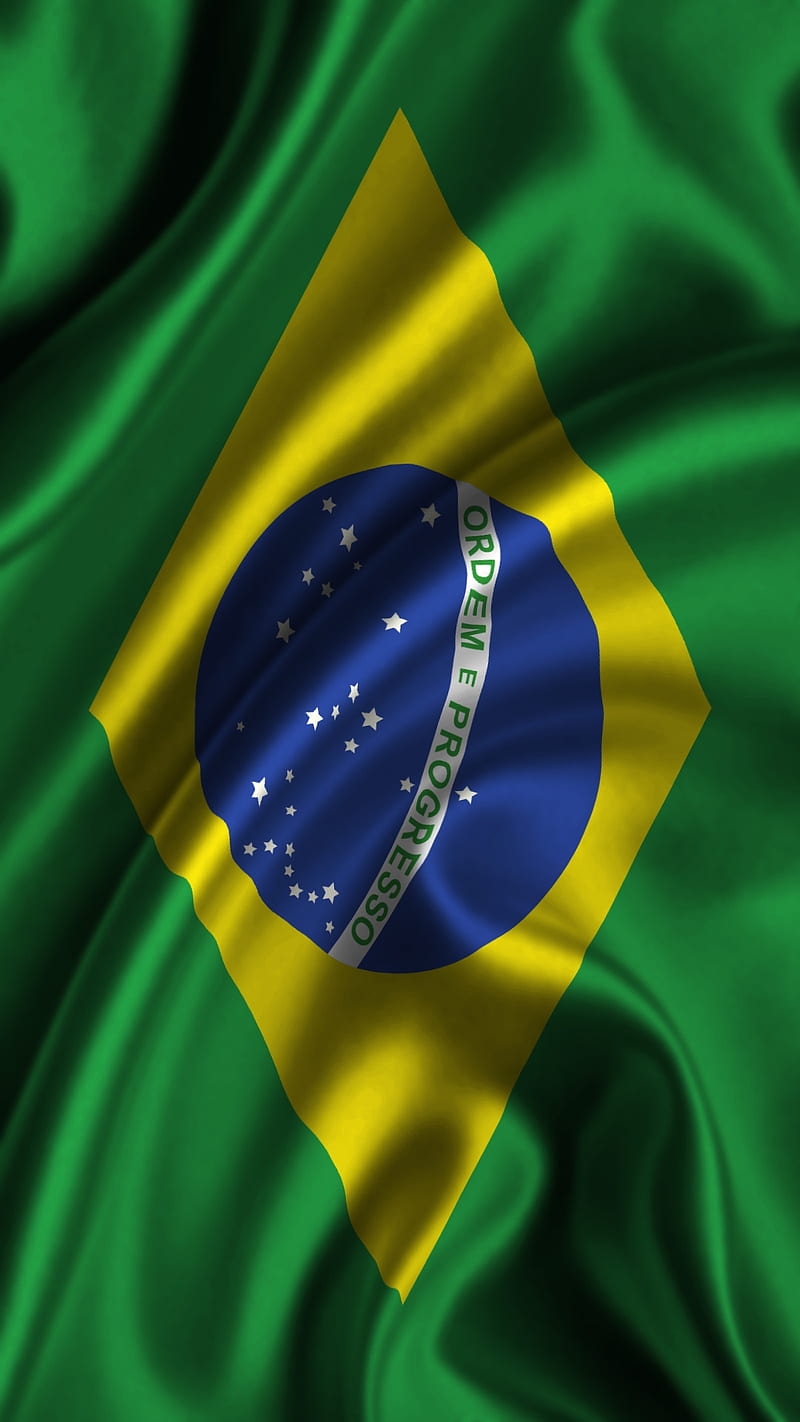 flag, brazil, color, HD phone wallpaper