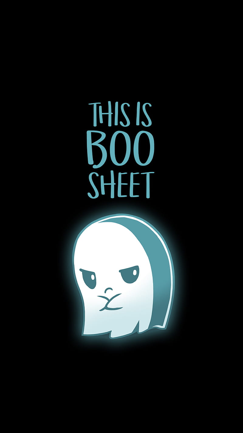 Boo Sheet, cute, funny, ghost, halloween, HD phone wallpaper