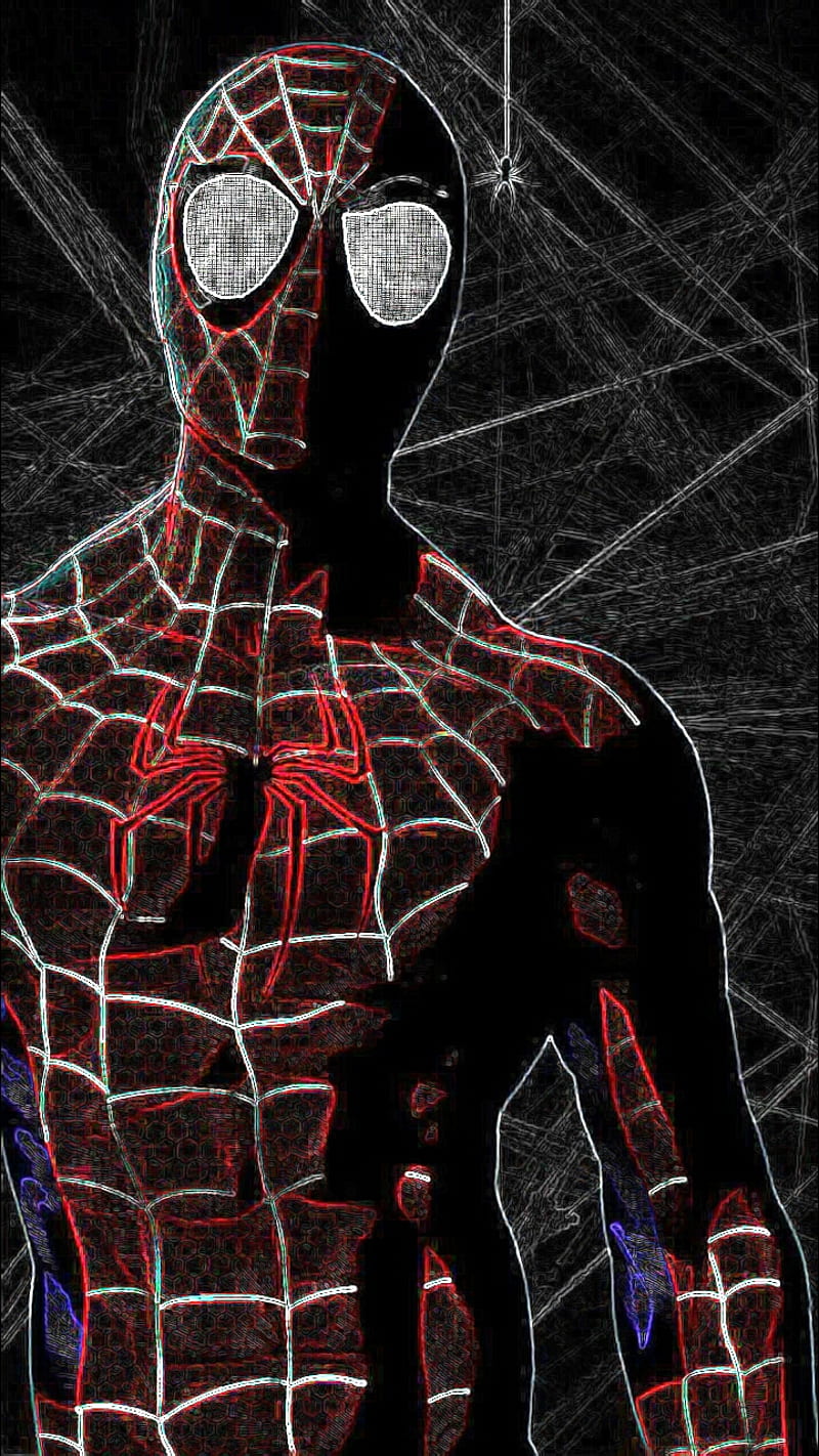 Spiderman, abstract, man, marvel, spider, super, HD phone wallpaper
