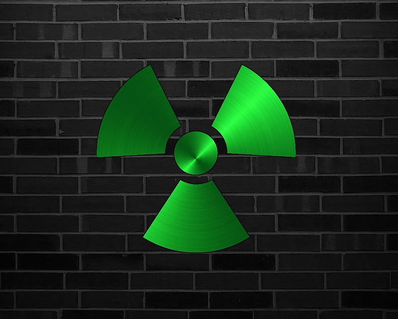 Nuclear, gizzzi, radioactive, brick, green, labrano, wall, HD wallpaper |  Peakpx