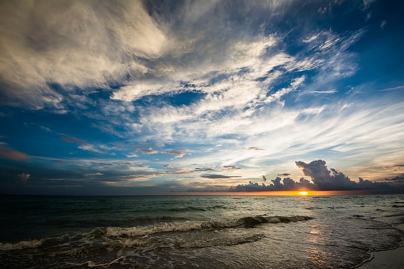 Nature, Sky, Horizon, Ocean, , Cloud, HD wallpaper Nature, Sky, Horizon, Ocean, , Cloud, HD wallpaper