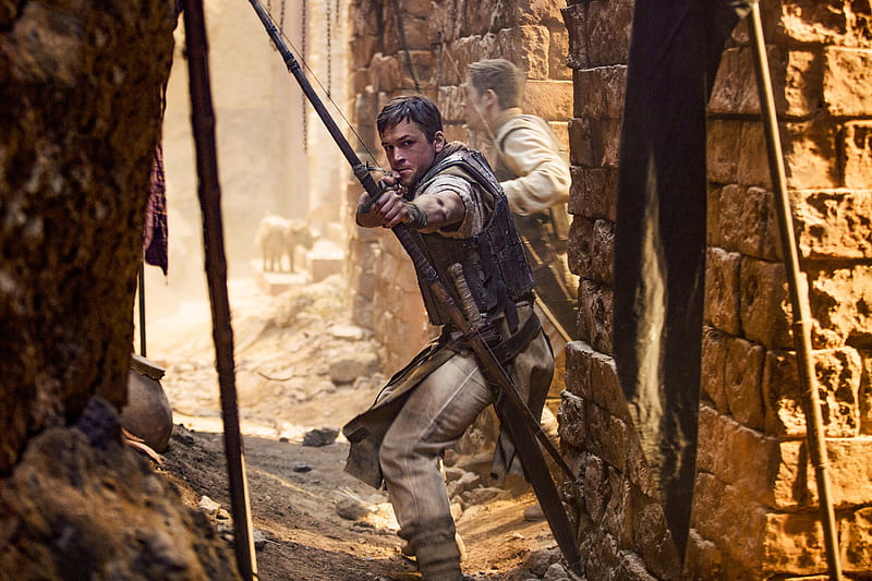 Taron Egerton In Robin Hood 2018, robin-hood, 2018-movies, movies, taron-egerton, HD wallpaper
