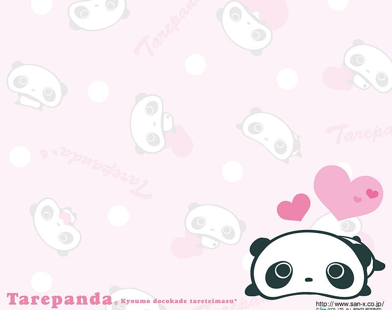 Download Cute Pink Hello Kitty Hugging Hearts Wallpaper