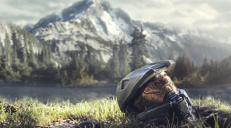 Master Chief Helmet Ultra, Games, Halo, videogame, space, master, master chief, HD wallpaper