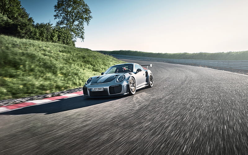Porsche 911 GT2 RS, raceway, 2018 cars, sportcars, Porsche, HD wallpaper