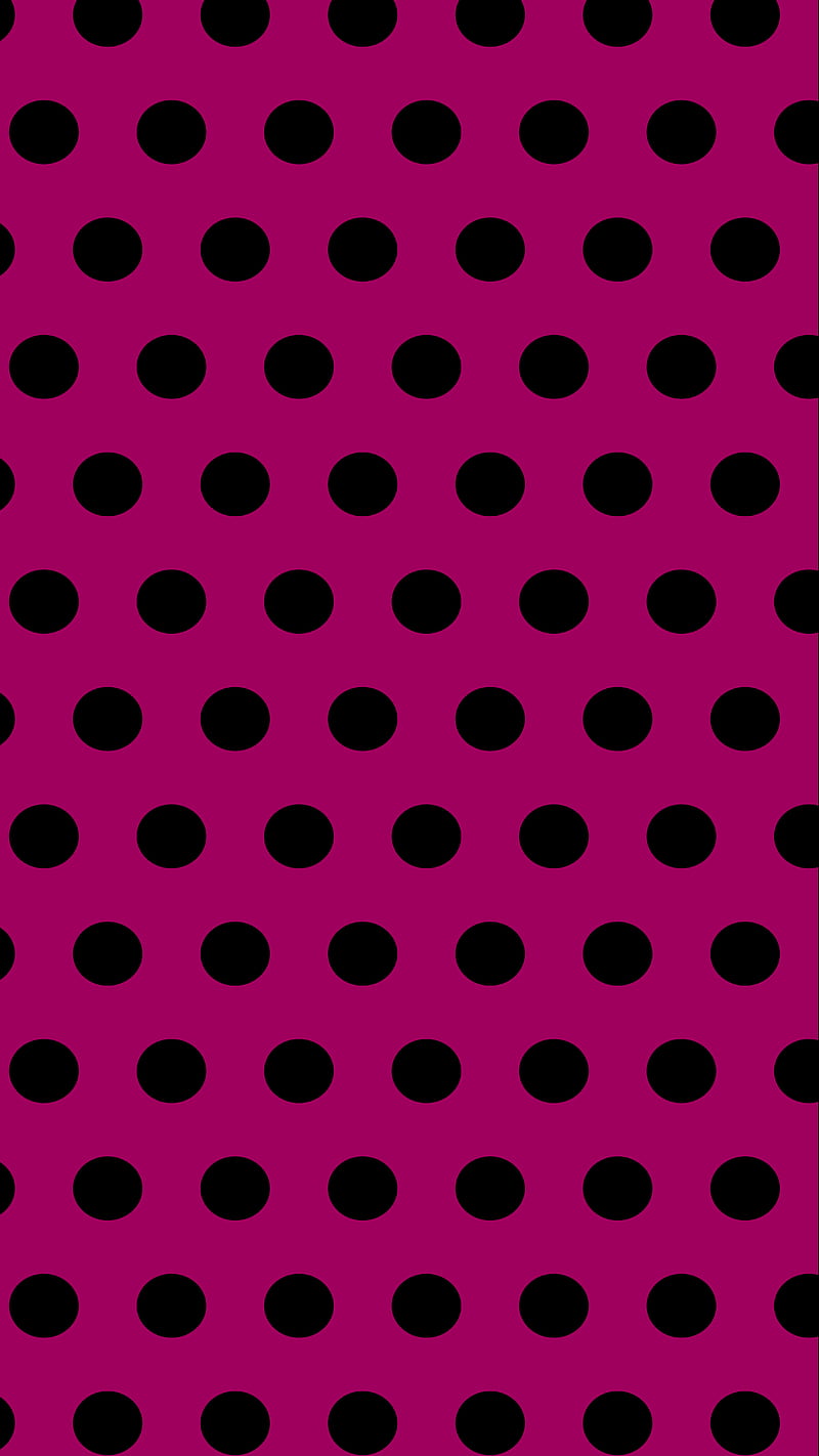 Polka dots, black, color, desenho, funky, pattern, poka, purple, retro, HD phone wallpaper