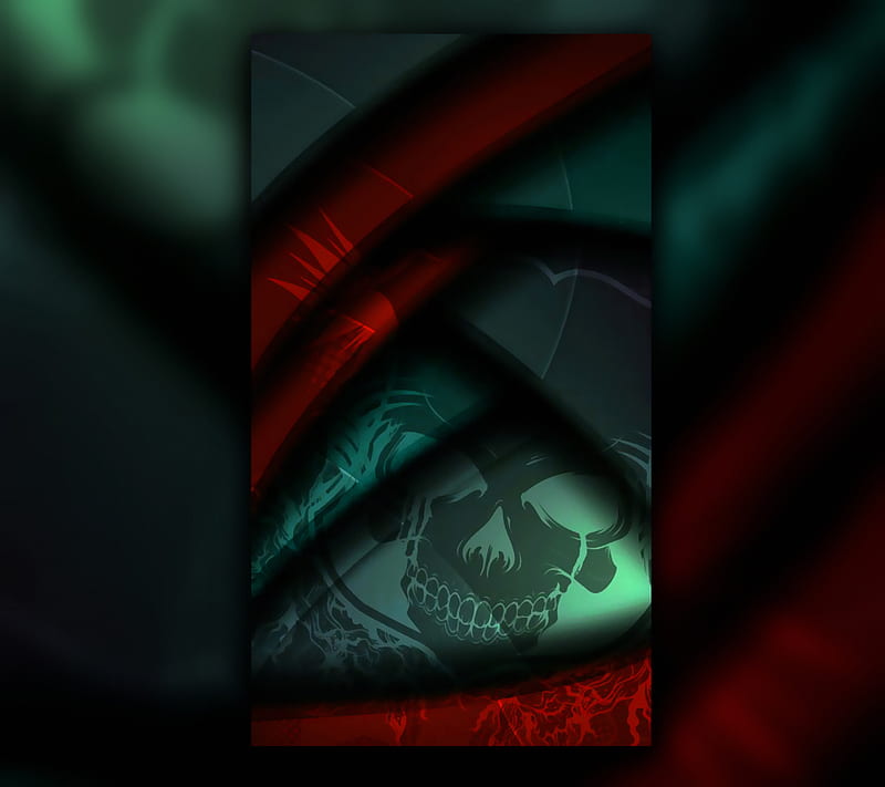 Card Skull, abstract, car, desenho, skeleton, skull, HD wallpaper