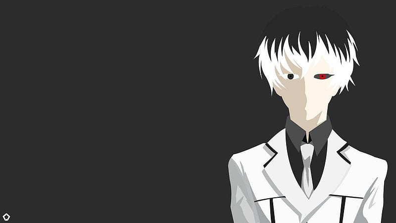 Kaneki Ken In White Suit Minimalist, Anime Minimalist White, HD ...