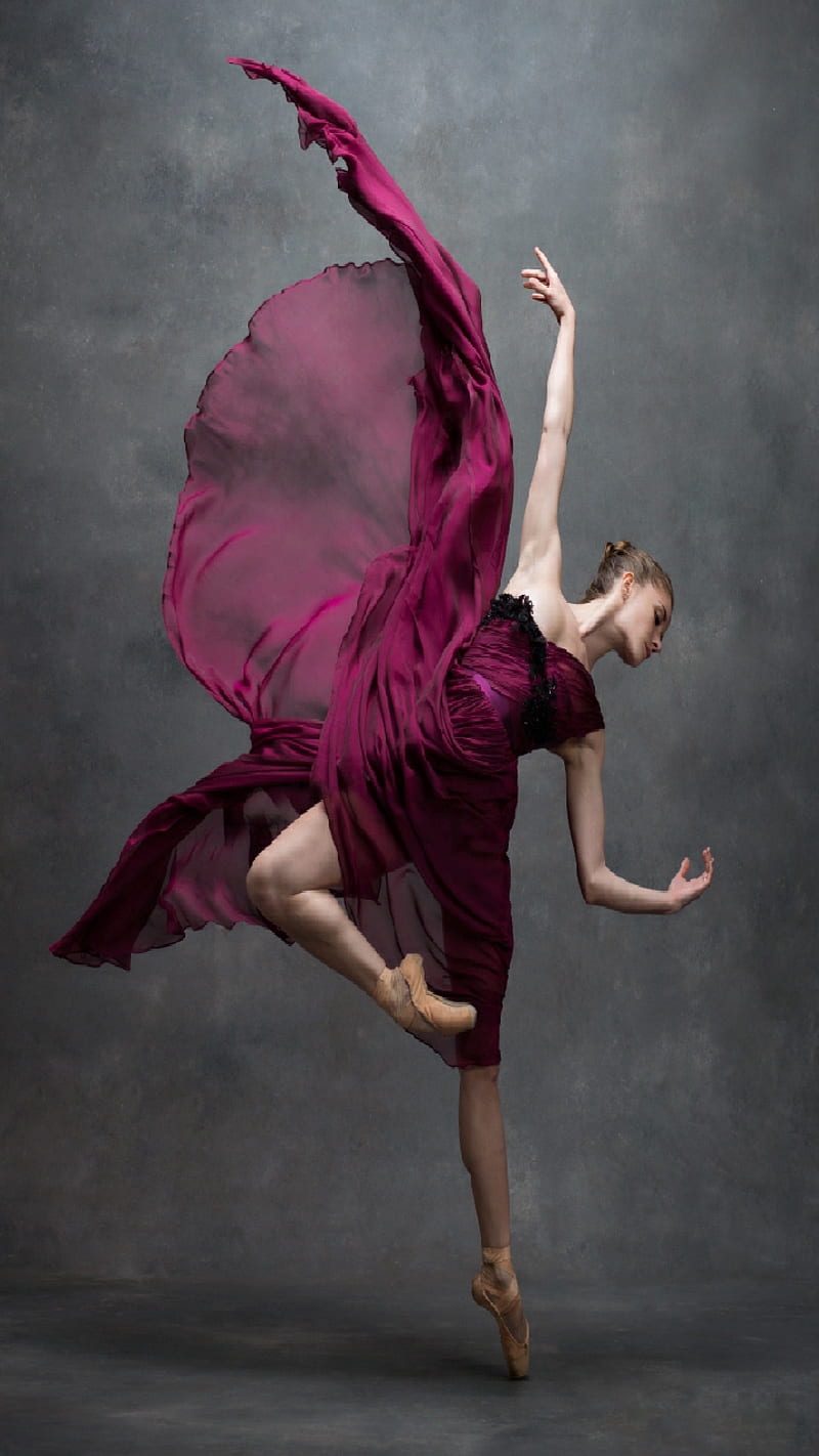 Ballerina, ballet, dance, lesson, recital, graceful, leaping, HD phone wallpaper