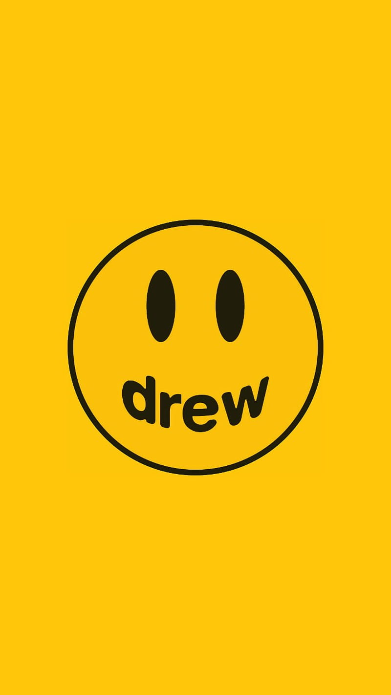 Drew house, justin bieber, drewhouse, streetwear, hypebeast, yellow, emoji, smile, gucci, HD phone wallpaper