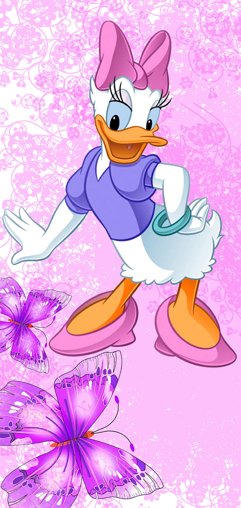 Daisy Duck 14, cartoon, daisy duck, disney, HD phone wallpaper