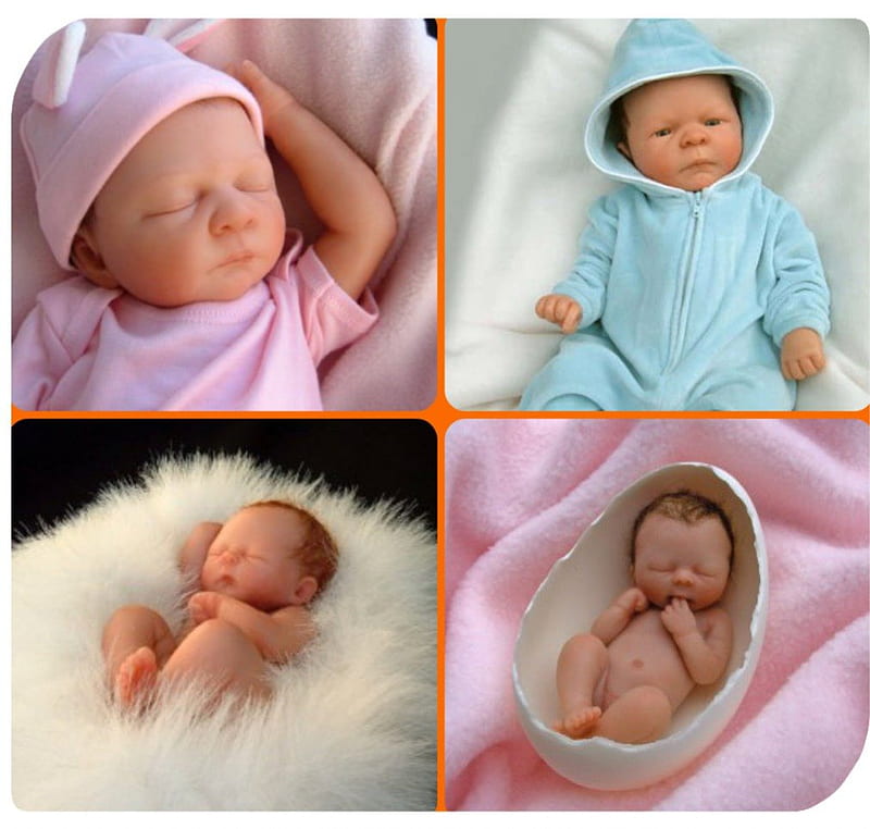 MARZIPAN BABIES #2, cute, babies, tiny, sweet, HD wallpaper