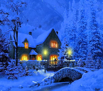 HD winter-cottage wallpapers | Peakpx