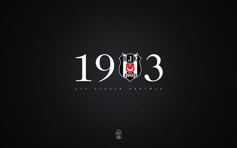 Besiktas JK, logo, gray background, stylish art, Turkish football club,  Turkey, HD wallpaper | Peakpx