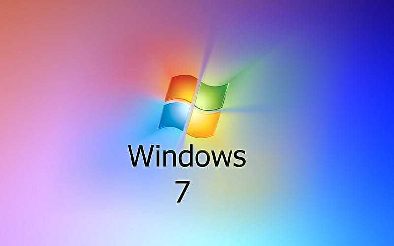 30 - Windows 7, red, 7, yellow, microsoft, rainbow, vista, windows, green, windows 7, seven, blue, HD wallpaper