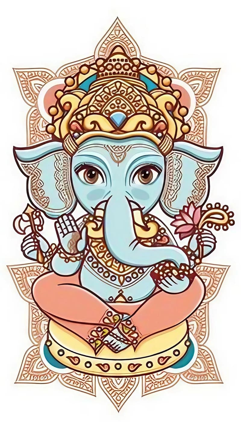 Ganesh Ji Maharaj Ka, ganesha victor art, ganesha, victor art, lord, god, bhakti, devtional, HD phone wallpaper