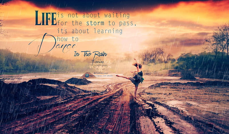 Life is not about waiting for the storm_Retro Vintage _By KarimGFX, karim, elena, lena, mirak, HD wallpaper