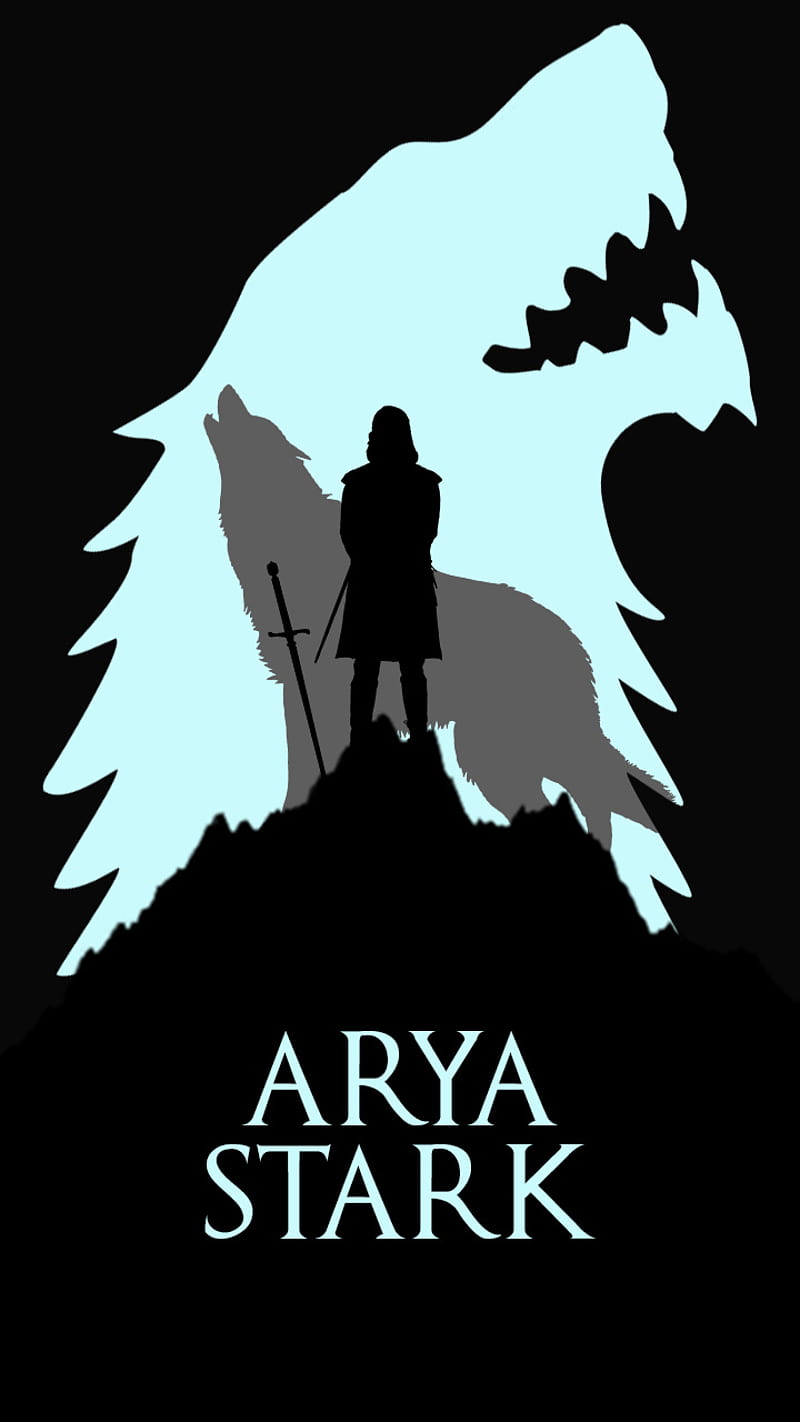 Arya Stark, asoiaf, game of thrones, got, jon snow, winterfell, HD phone wallpaper