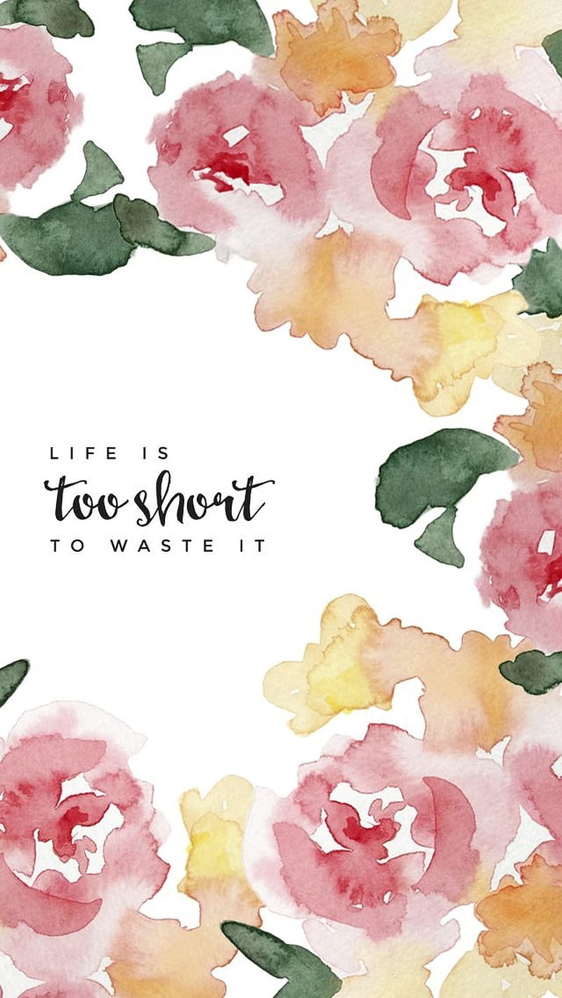 Life Is Too Short, to waste it, HD phone wallpaper