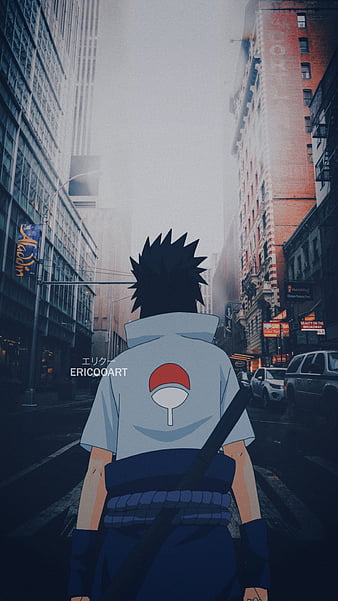 Sasuke, naruto, sky, naruto, art, sasuke uchiha, HD phone wallpaper | Peakpx