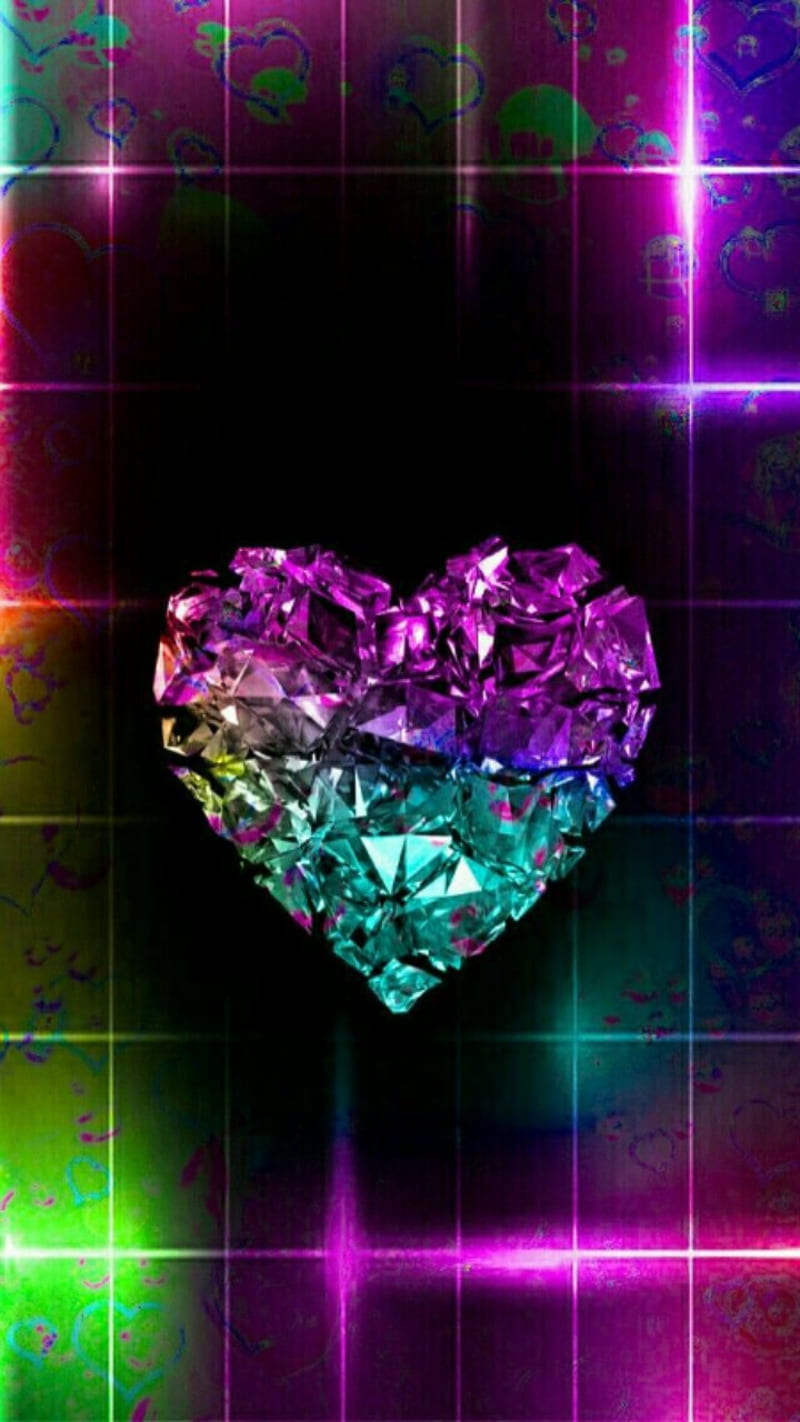 heart of diamond, of diamond, HD phone wallpaper