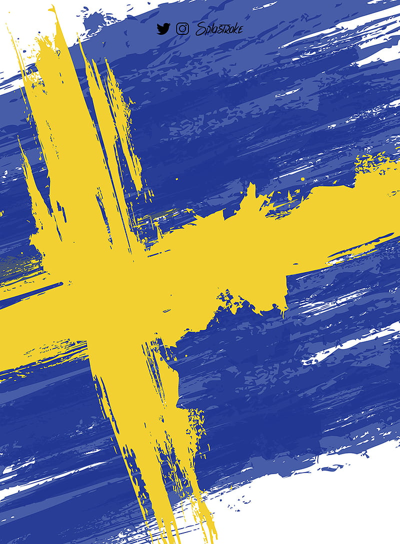 Sweden, fifa, flag, football, mundial, russia 2018, soccer, sverige, team, world cup, HD phone wallpaper