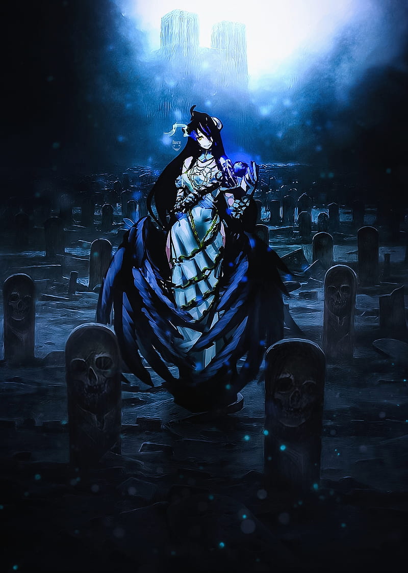 Albedo, anime, animeedit, edit, fantasy, fantasyedit, manga, overlord, HD phone wallpaper