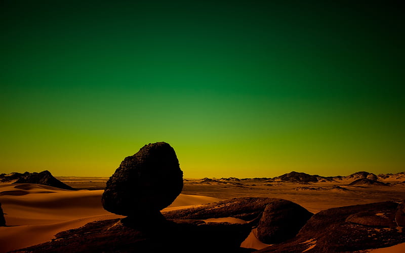 Special Desert, special, desert, view, scencery, bonito, graphy, sand, green, stone, beauty, nature, HD wallpaper