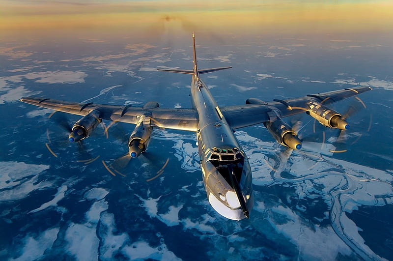 Туполев Ту-95МС, plane, 95bear, tu, russia, tupolev, HD wallpaper