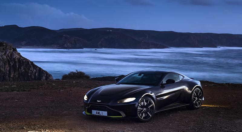 2019 Aston Martin Vantage (Onyx Black) - Front Three-Quarter , car, HD wallpaper