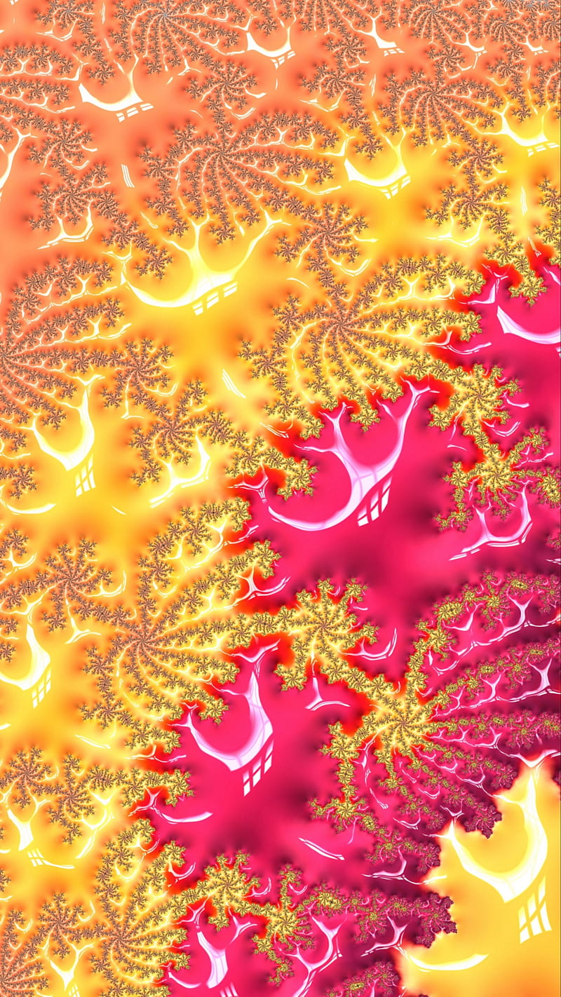 Colorful Rendering , patterns, surface, embossed, fractal, HD phone wallpaper