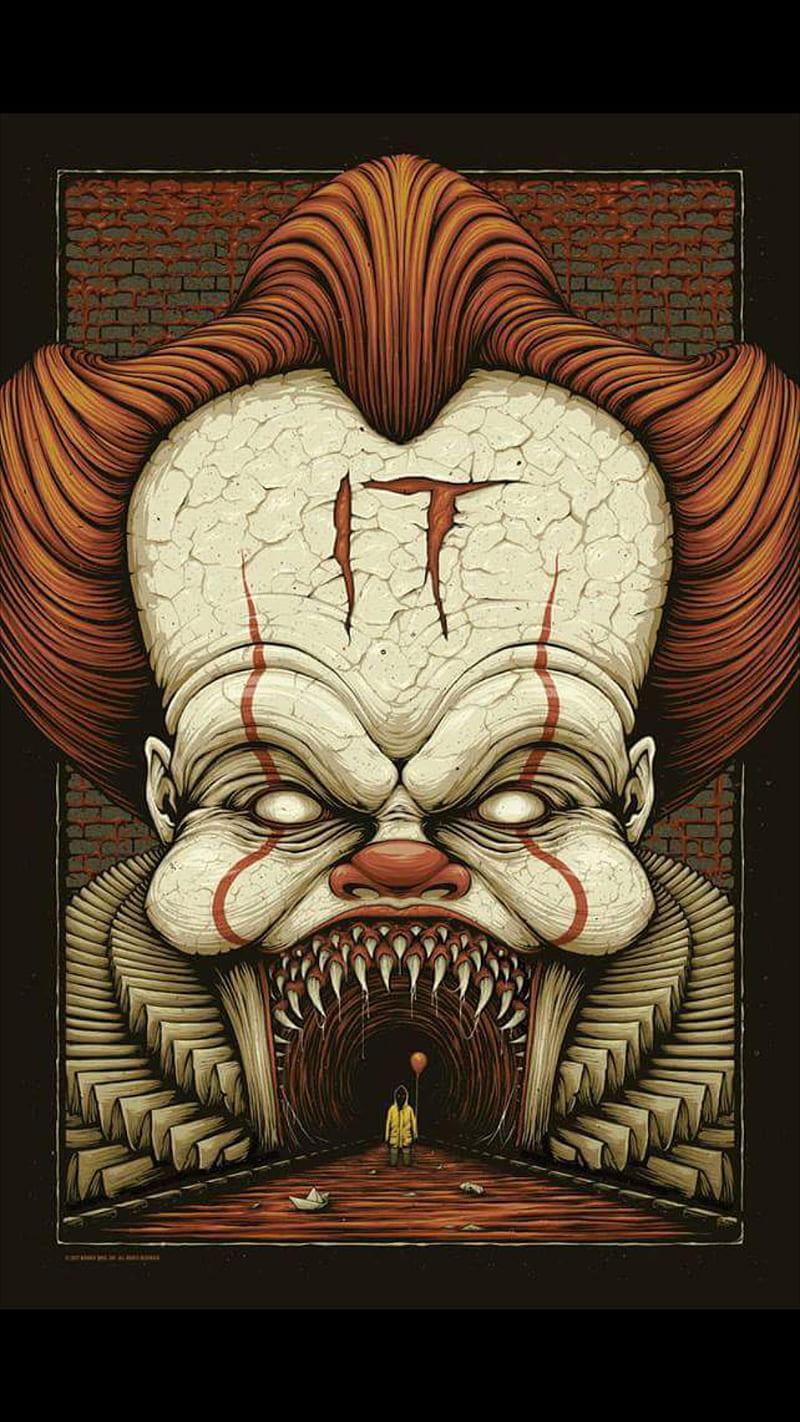 IT, clowns, creepy, horror, pennywise, scary, HD phone wallpaper