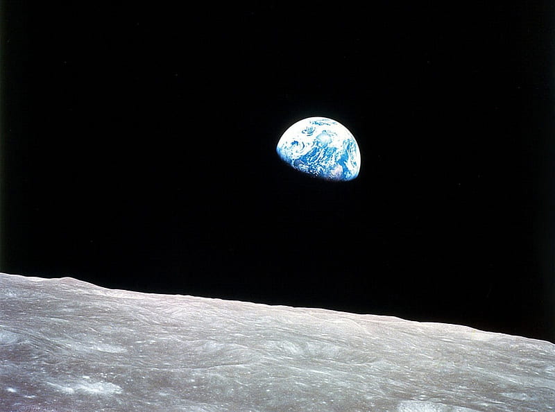 earth earth view from moon, moon, earth, view, space, HD wallpaper