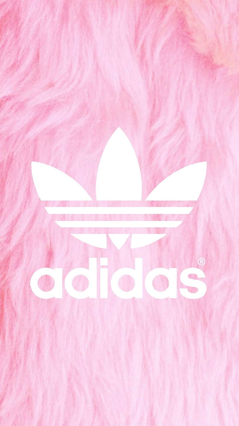 Pink adidas, fur, HD phone wallpaper | Peakpx
